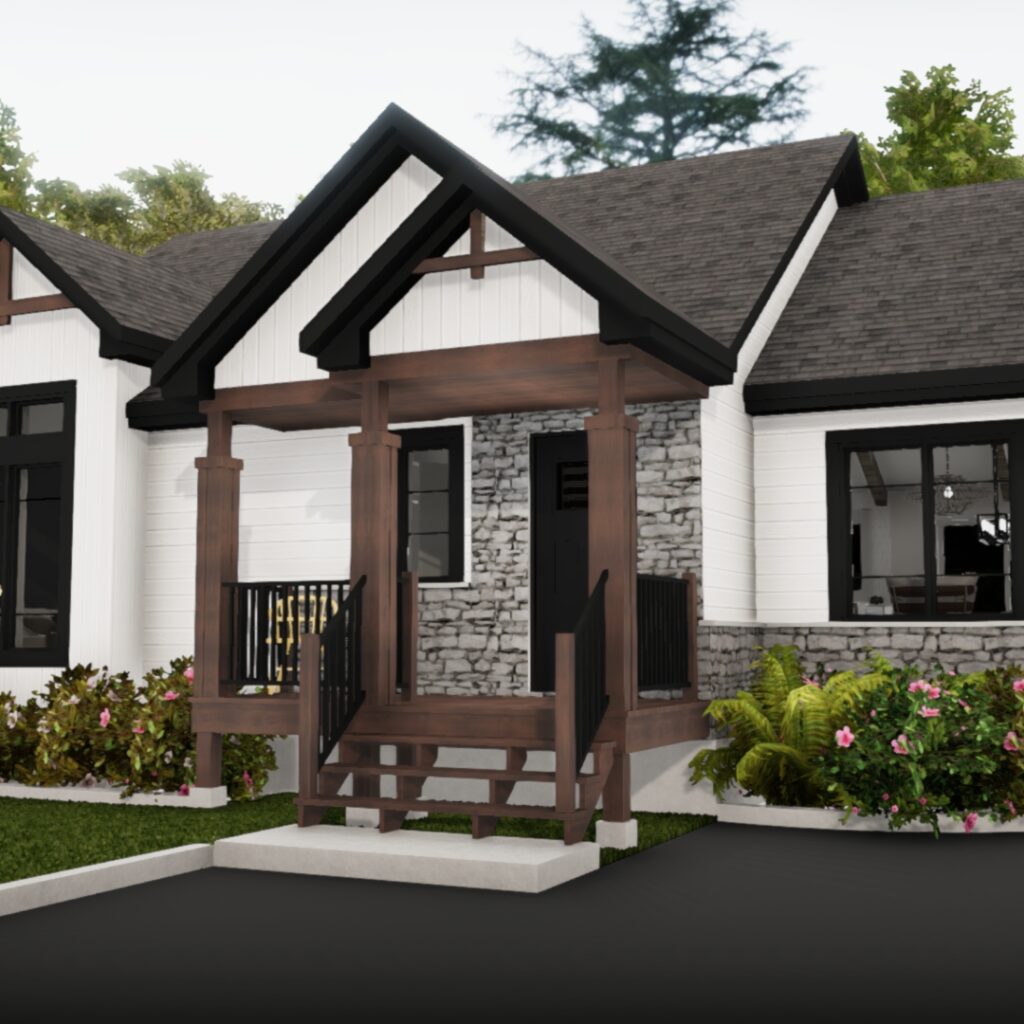 Photo du mod&egrave;le de maison pr&eacute;fabriqu&eacute;e Unifamiliale de style Classique - BATI-1120 &ndash; Classique 