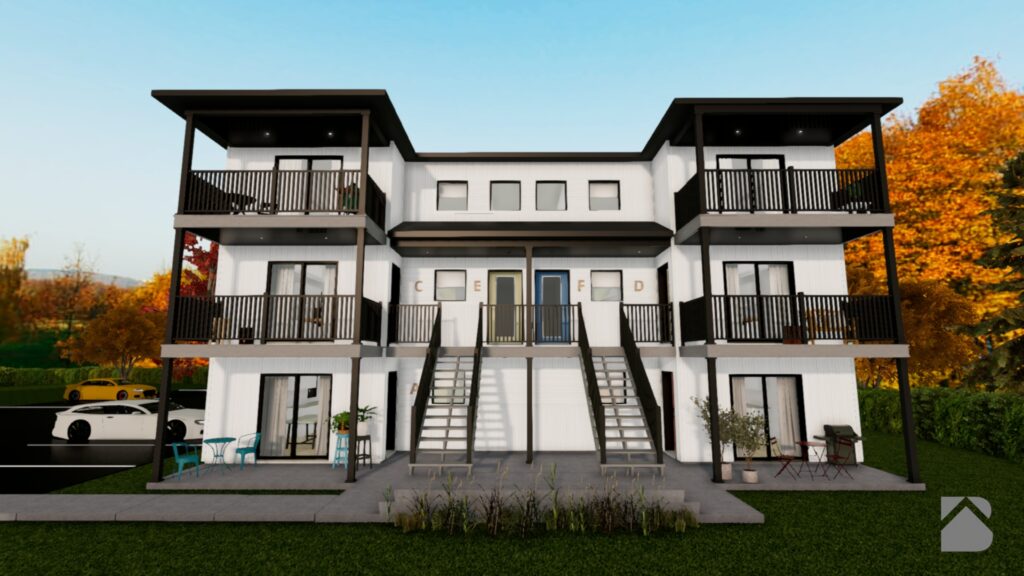 Pictures of the model - 6 apartments
