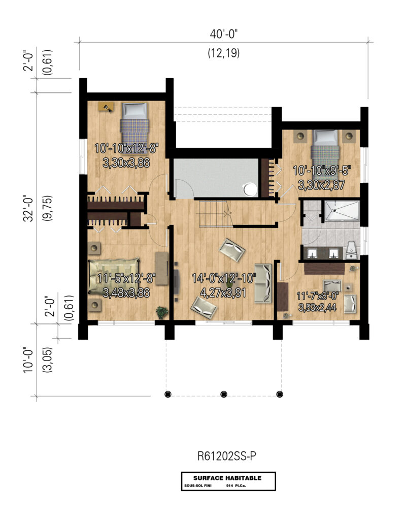 Plans and design - 61202 – Farmhouse