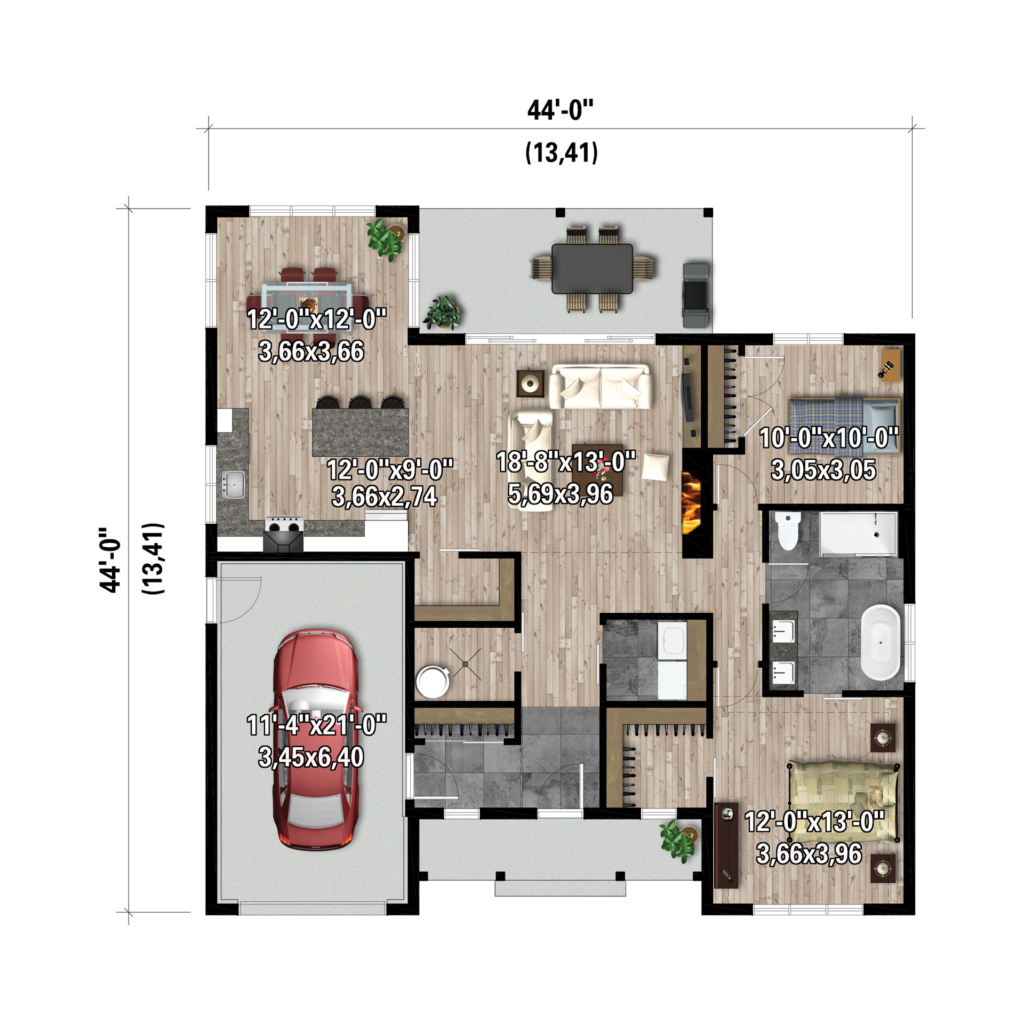 Plans et configurations - 12783 – 	Farmhouse