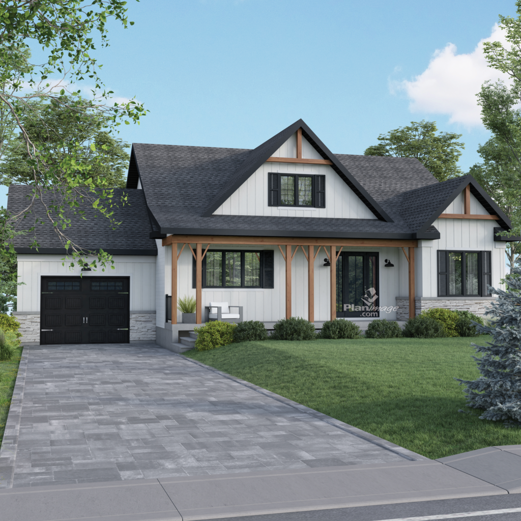 Photo du modèle de maison préfabriquée Unifamiliale de style Farmhouse - 12903 – Farmhouse 